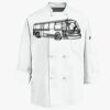 Eight Knot Button Chef Coat with Thermometer Pocket Thumbnail