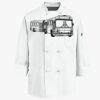 Eight Knot Button Chef Coat with Thermometer Pocket Thumbnail