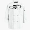 Eight Knot Button Chef Coat with Thermometer Pocket Thumbnail