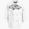 Eight Knot Button Chef Coat with Thermometer Pocket Thumbnail
