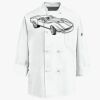 Eight Knot Button Chef Coat with Thermometer Pocket Thumbnail