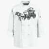 Eight Knot Button Chef Coat with Thermometer Pocket Thumbnail