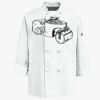 Eight Knot Button Chef Coat with Thermometer Pocket Thumbnail