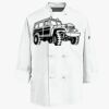 Eight Knot Button Chef Coat with Thermometer Pocket Thumbnail