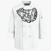 Eight Knot Button Chef Coat with Thermometer Pocket Thumbnail