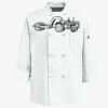 Eight Knot Button Chef Coat with Thermometer Pocket Thumbnail