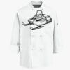 Eight Knot Button Chef Coat with Thermometer Pocket Thumbnail