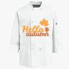 Eight Knot Button Chef Coat with Thermometer Pocket Thumbnail