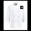 Eight Pearl Button Chef Coat - Tall Sizes Thumbnail