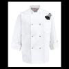 Eight Pearl Button Chef Coat - Tall Sizes Thumbnail