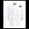 Eight Pearl Button Chef Coat - Tall Sizes Thumbnail