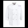 Eight Pearl Button Chef Coat - Tall Sizes Thumbnail