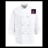 Eight Pearl Button Chef Coat - Tall Sizes Thumbnail