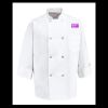 Eight Pearl Button Chef Coat - Tall Sizes Thumbnail