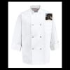 Eight Pearl Button Chef Coat - Tall Sizes Thumbnail